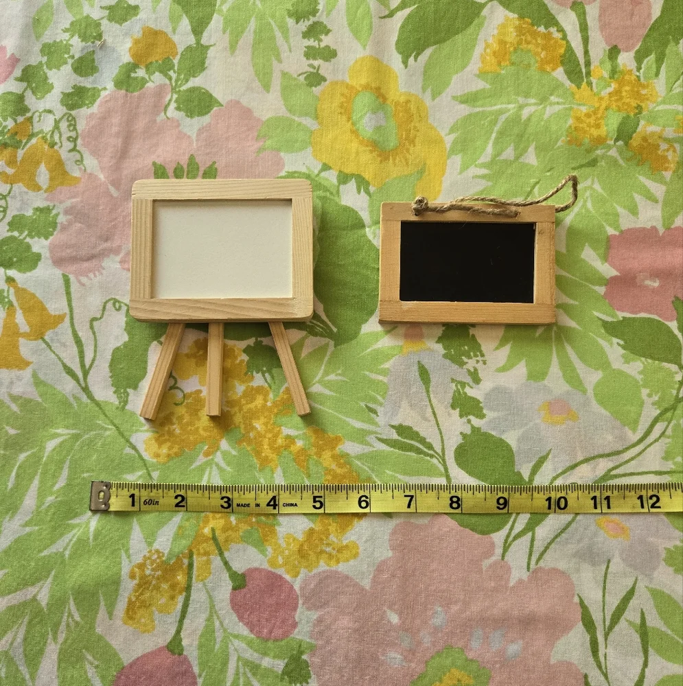 Mini Chalkboard And Easel Set Of 2